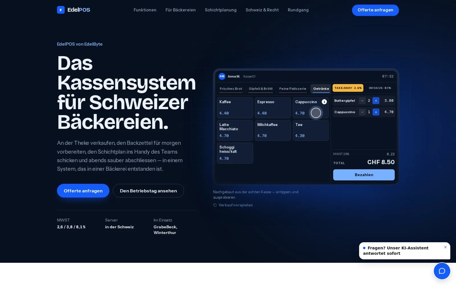 EdelPOS – Kassensystem – Screenshot